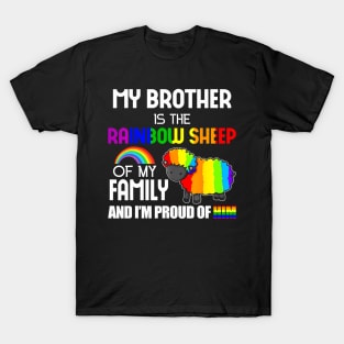 LGBT Gay Pride My Brother Is Sheep of Family T-Shirt